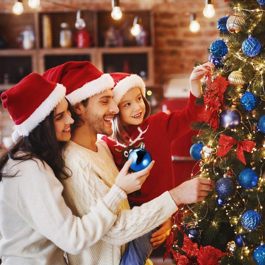 Northix Weihnachtsschmuck-Set, 100-teilig  