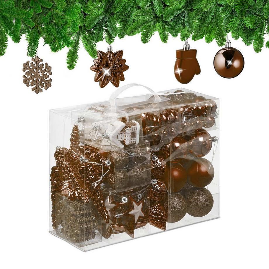 Weihnachtsschmuck-Set, 100-teilig
