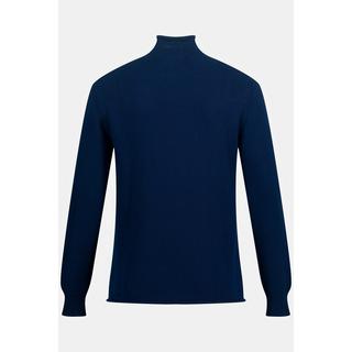 JP1880  Rollkragenpullover, kerniger Strick, kurzer Rollkragen 