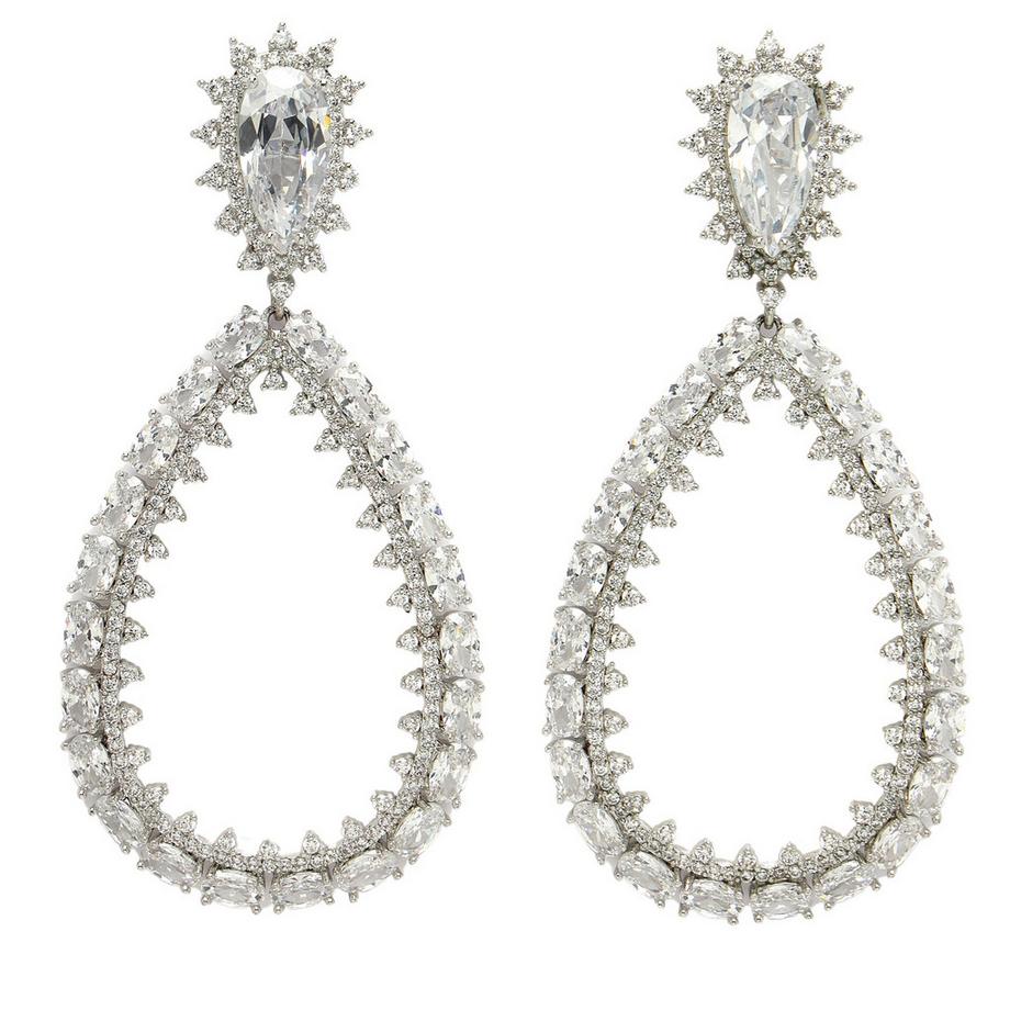 Diva Kollektion Glänzende Regentropfen-Ohrringe