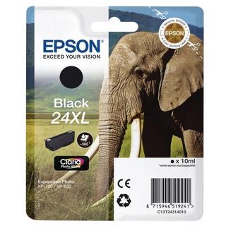 EPSON  Elephant Singlepack Black 24XL Claria Photo HD Ink 