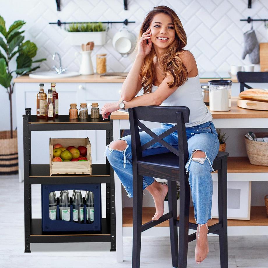 Northio Stabile Regale mit 3 Ebenen  