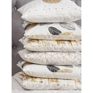 Beliani Lot de 2 coussins en Coton Moderne YASMIN  