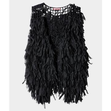 Leichte Boho-Weste mit Bändern