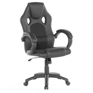 Beliani Chaise de bureau en Cuir PU Rétro FIGHTER  