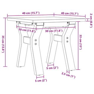 VidaXL tavolino da salotto Legno di pino  