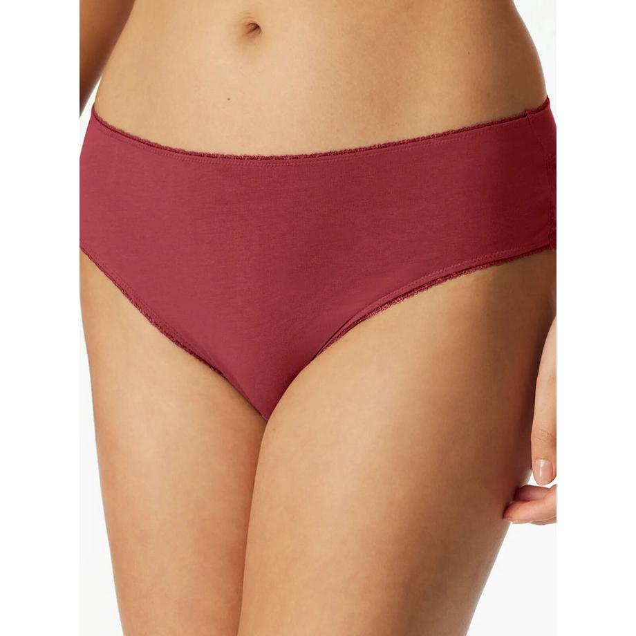 Schiesser Slip brasiliana con bordo in pizzo  