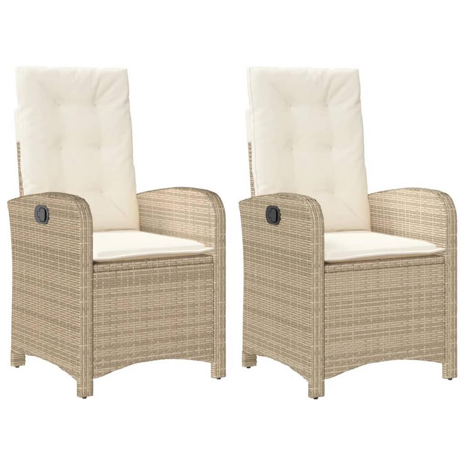 Chaise de jardin inclinable rotin synthétique