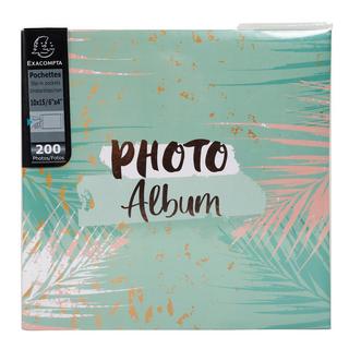 Exacompta Exacompta - Cod. 62222E - 1 Album foto con tasche per 200 foto 10x15cm - PASTEL TROPIC - 22,5x22cm - x 2  