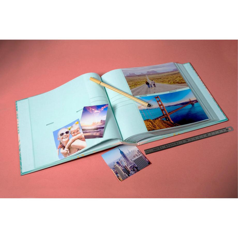 Exacompta Album photos à pochettes 200 photos 10x15cm PASTEL TROPIC - Format 22 ,5x22 cm - x 2  