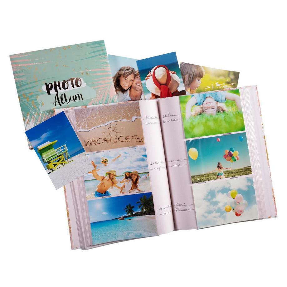 Exacompta Album photos à pochettes 200 photos 10x15cm PASTEL TROPIC - Format 22 ,5x22 cm - x 2  