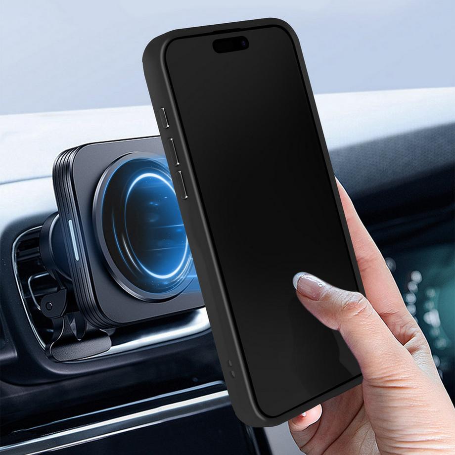 Avizar  Coque Support iPhone 15 Noir 