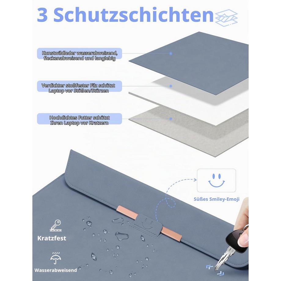 Only-bags.store Laptoptasche mit Ständer  