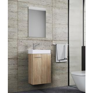 VCM 3-pièces ensemble de meubles de salle de bain WC invités salle de bains lavabo petit étroit Slito SP  