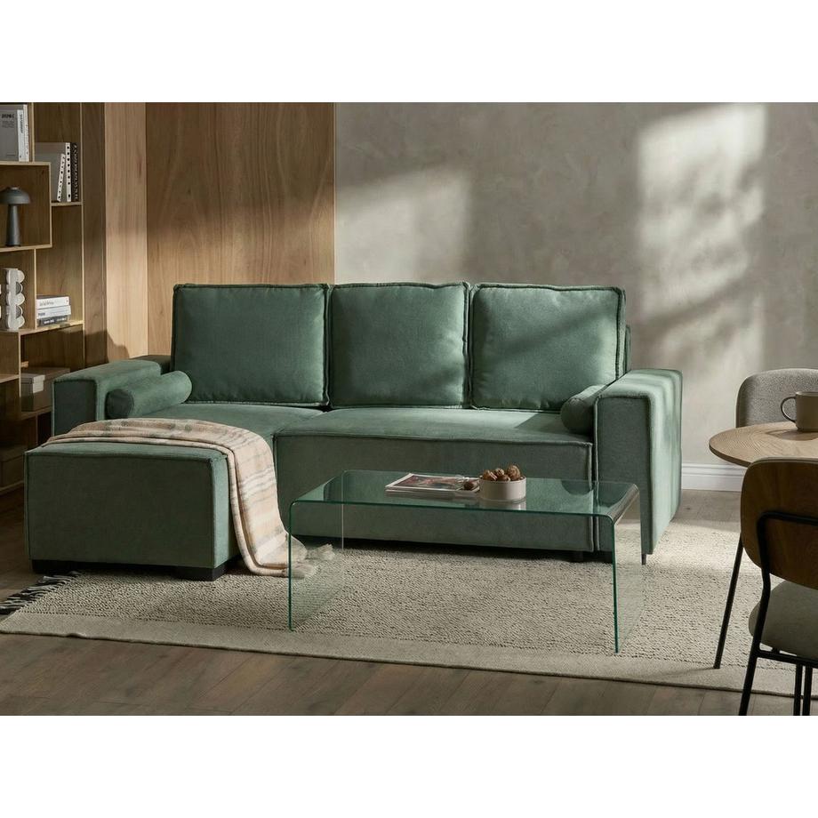 Beliani Canapé d'angle en Tissu  EDANE  