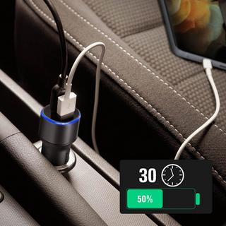 SAMSUNG Fast Charg 15W (2x USB-A) Original Samsung 2x USB Autoladegerät 