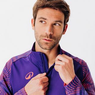 KIPSTA  Felpa calcio mezza zip poliestere 