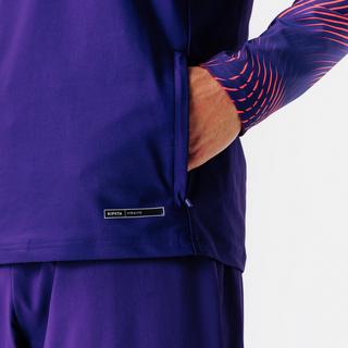 KIPSTA  Felpa calcio mezza zip poliestere 