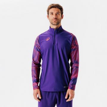 Felpa calcio mezza zip poliestere