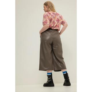 Studio Untold Jupe-culotte large en similicuir taille élastique  