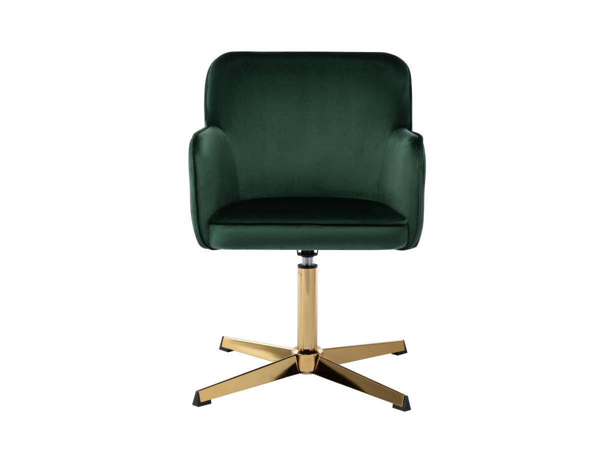 PASCAL MORABITO Chaise de bureau - Velours - Vert et doré - CAPULI de Pascal Morabito  