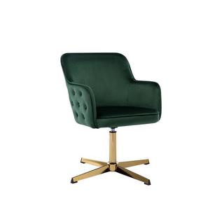 PASCAL MORABITO Chaise de bureau - Velours - Vert et doré - CAPULI de Pascal Morabito  