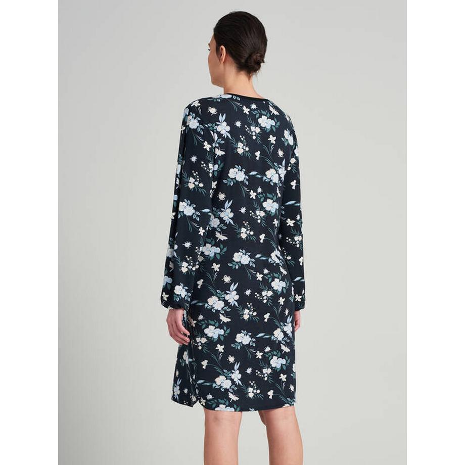 Schiesser Camicia da notte a maniche lunghe con stampa floreale  