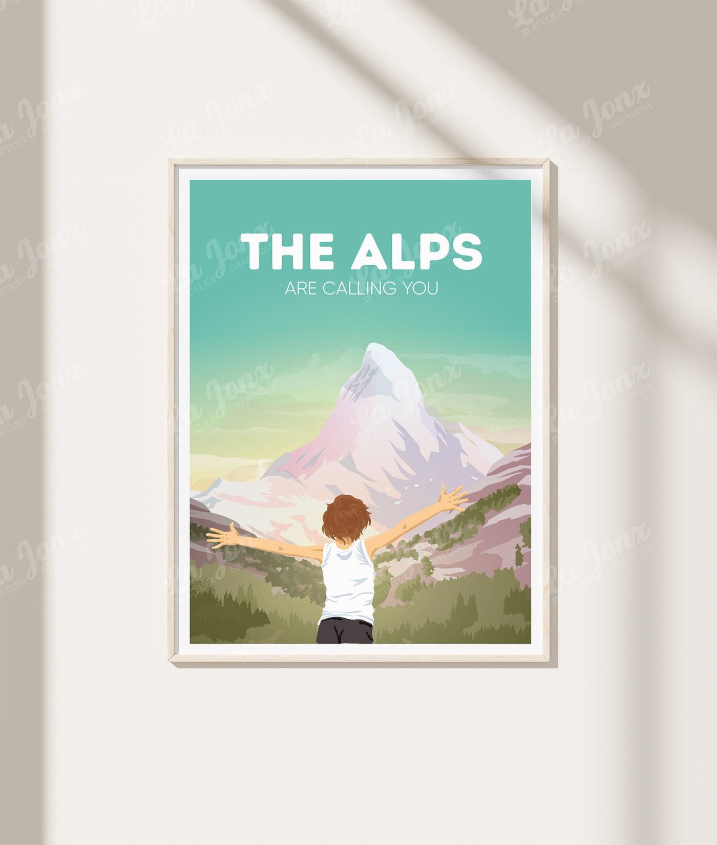 La-Jonx The Alps are calling you - Poster  