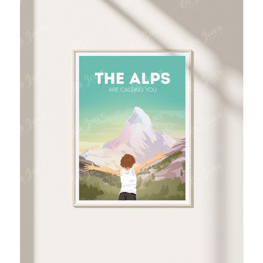 La-Jonx The Alps are calling you - Poster  