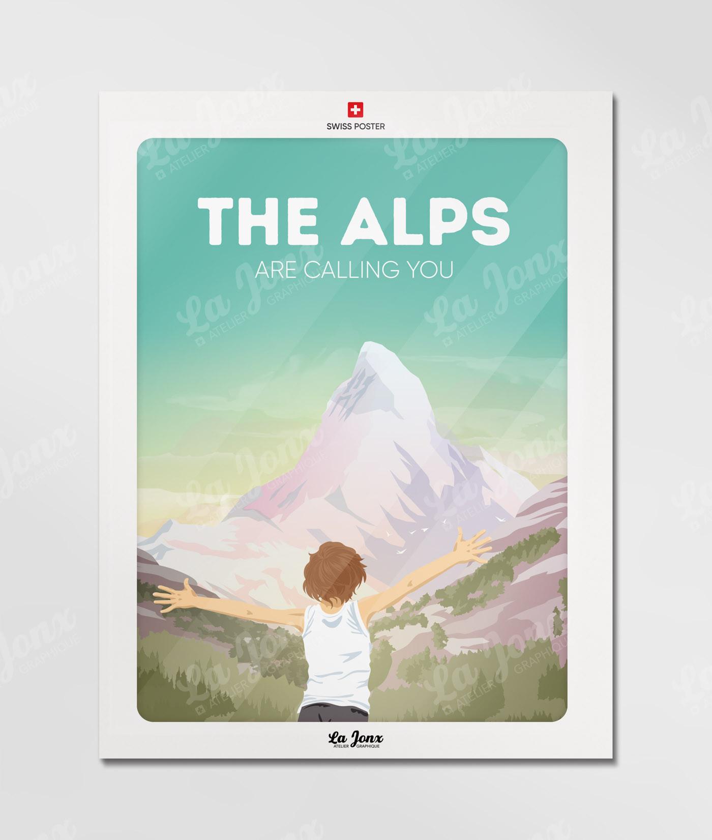La-Jonx The Alps are calling you - Poster  