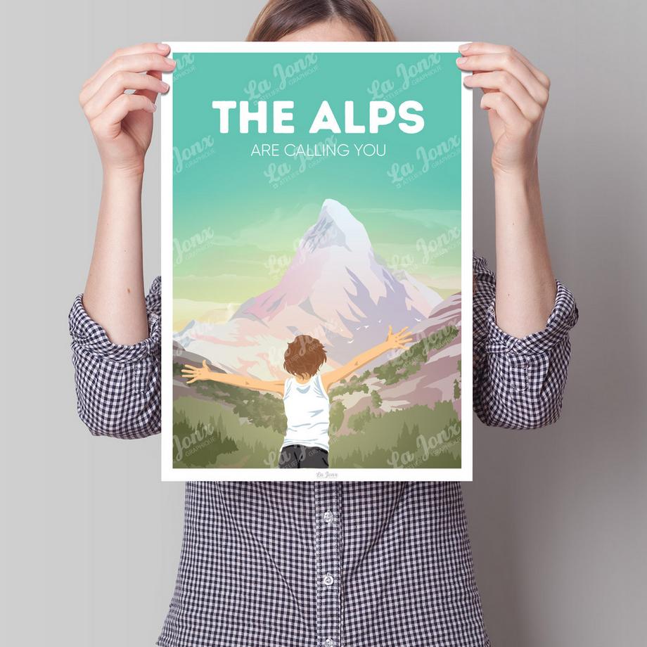 La-Jonx The Alps are calling you - Poster  