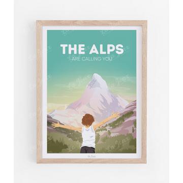 The Alps are calling you - Poster