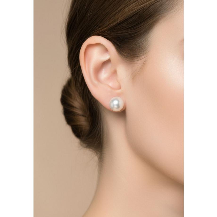 Maxte  Ohrstecker   Sterling   Süßwasserperle 