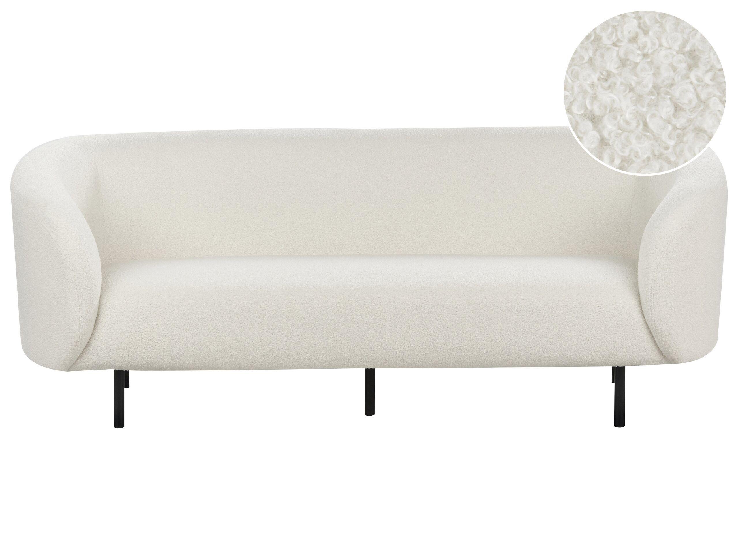 Beliani 3 Sitzer Sofa aus Bouclé Klassisch LOEN  