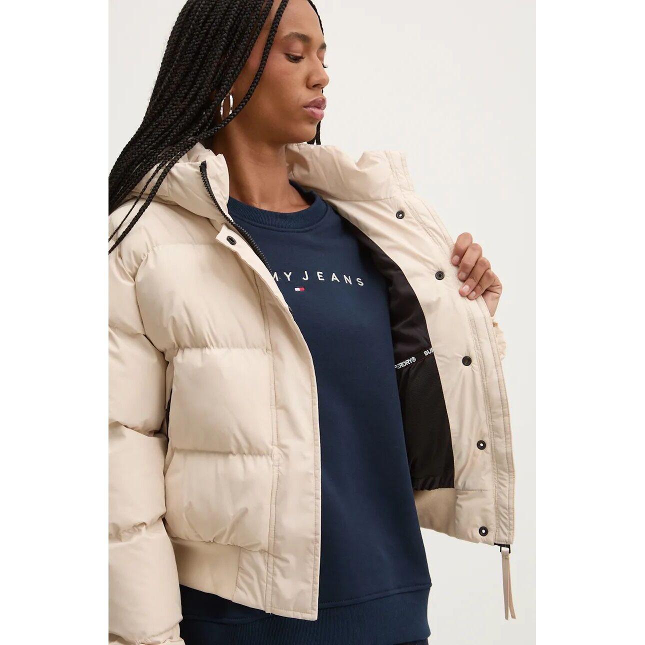 Superdry  geposterte daunenjacke, damen hooded sports 