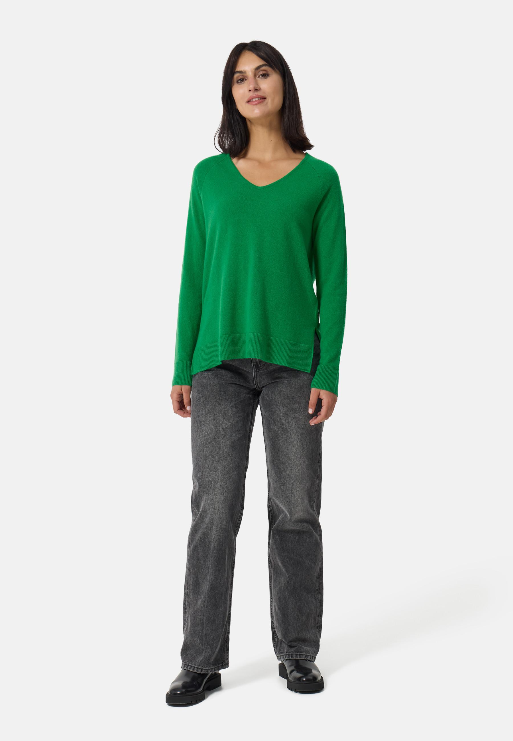 CASH-MERE.CH Pullover con spacchi laterali  