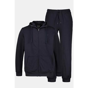 Tuta sportiva con giacca con cappuccio e pantaloni, fino alla tg. 8XL