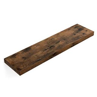 Pricenet Rustikaleses schwebendes Wandregal, 80 cm, trägt 15 kg  