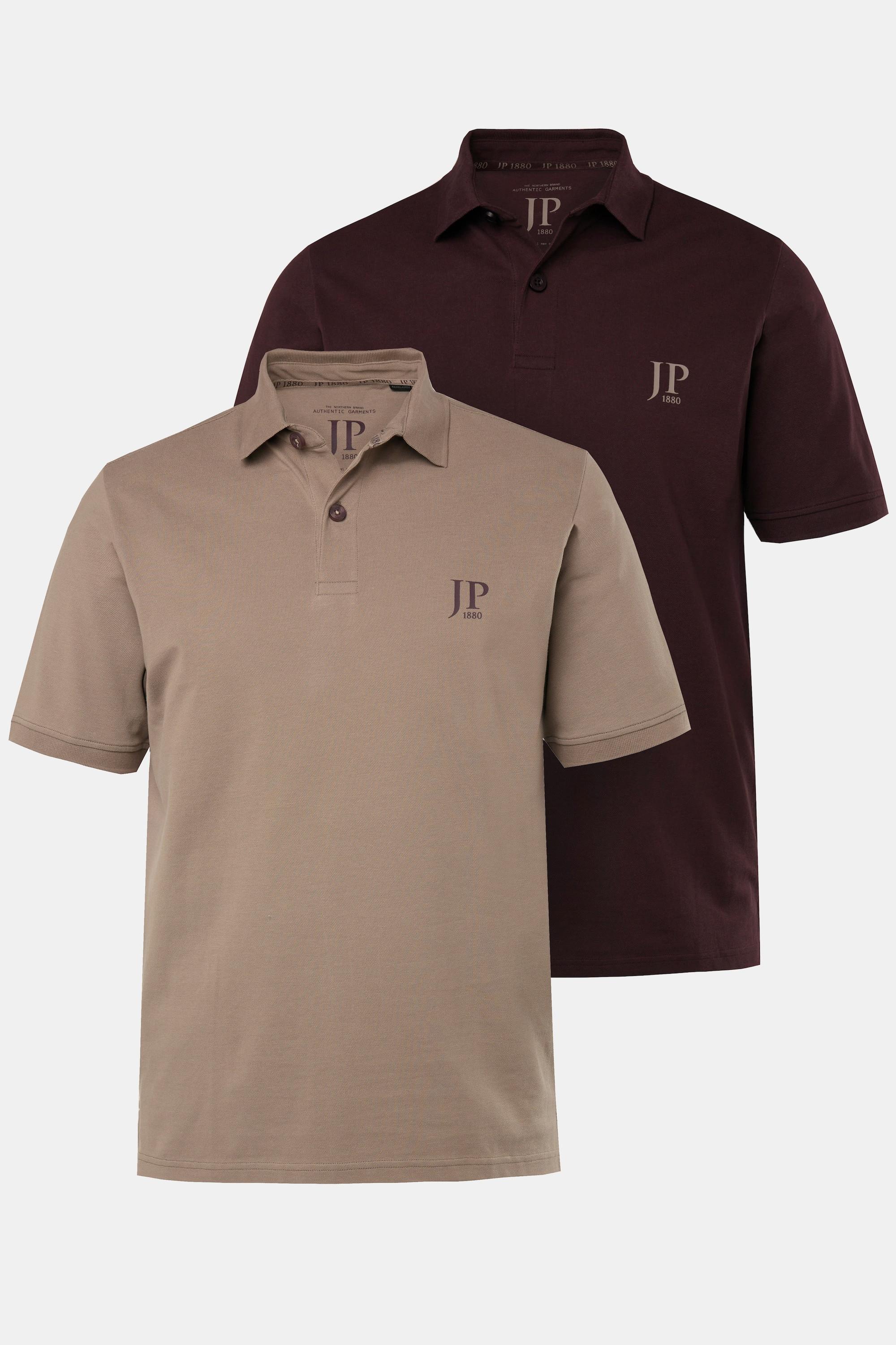 JP1880  Maglie polo basic in piqué di cotone pettinato in confezione doppia 