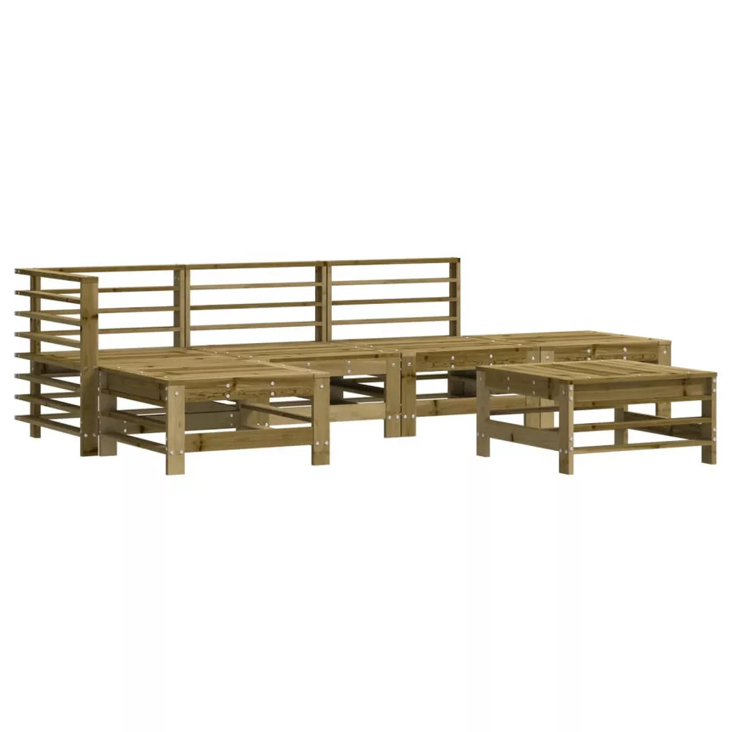 Vidaxl - Salon de jardin 6 pcs bois de pin imprégné
