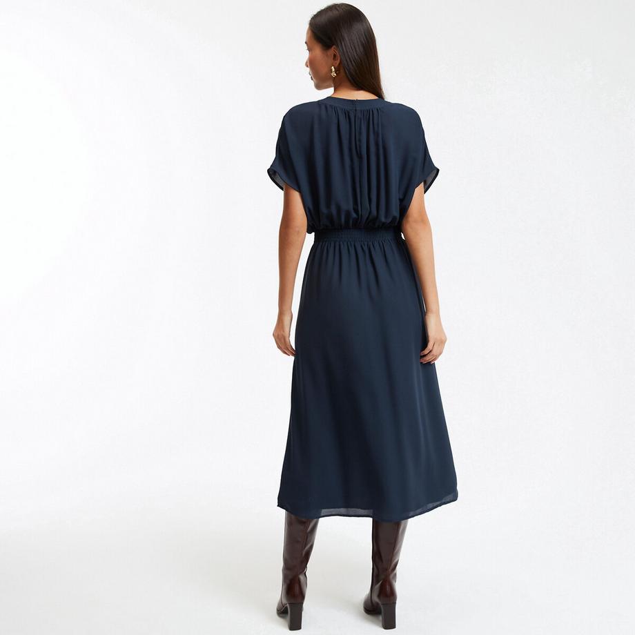 La Redoute Collections Ausgestelltes Maxikleid gesmokter Taille  