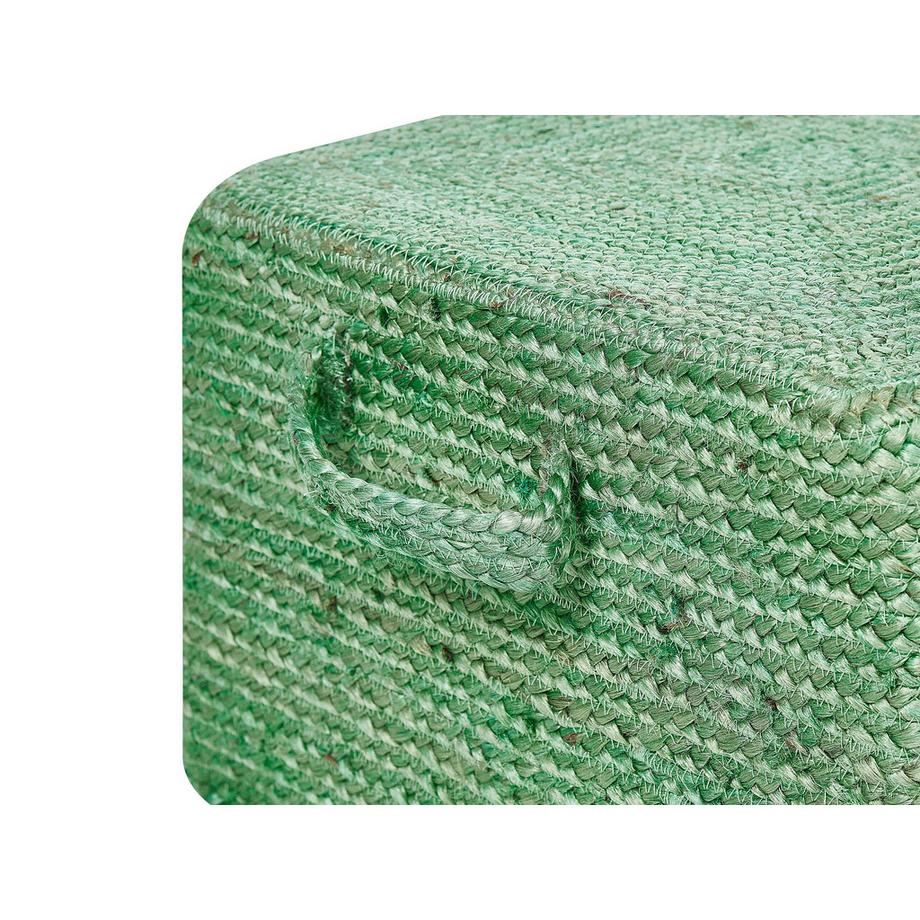 Beliani Pouf en Jute Boho DHADAR  