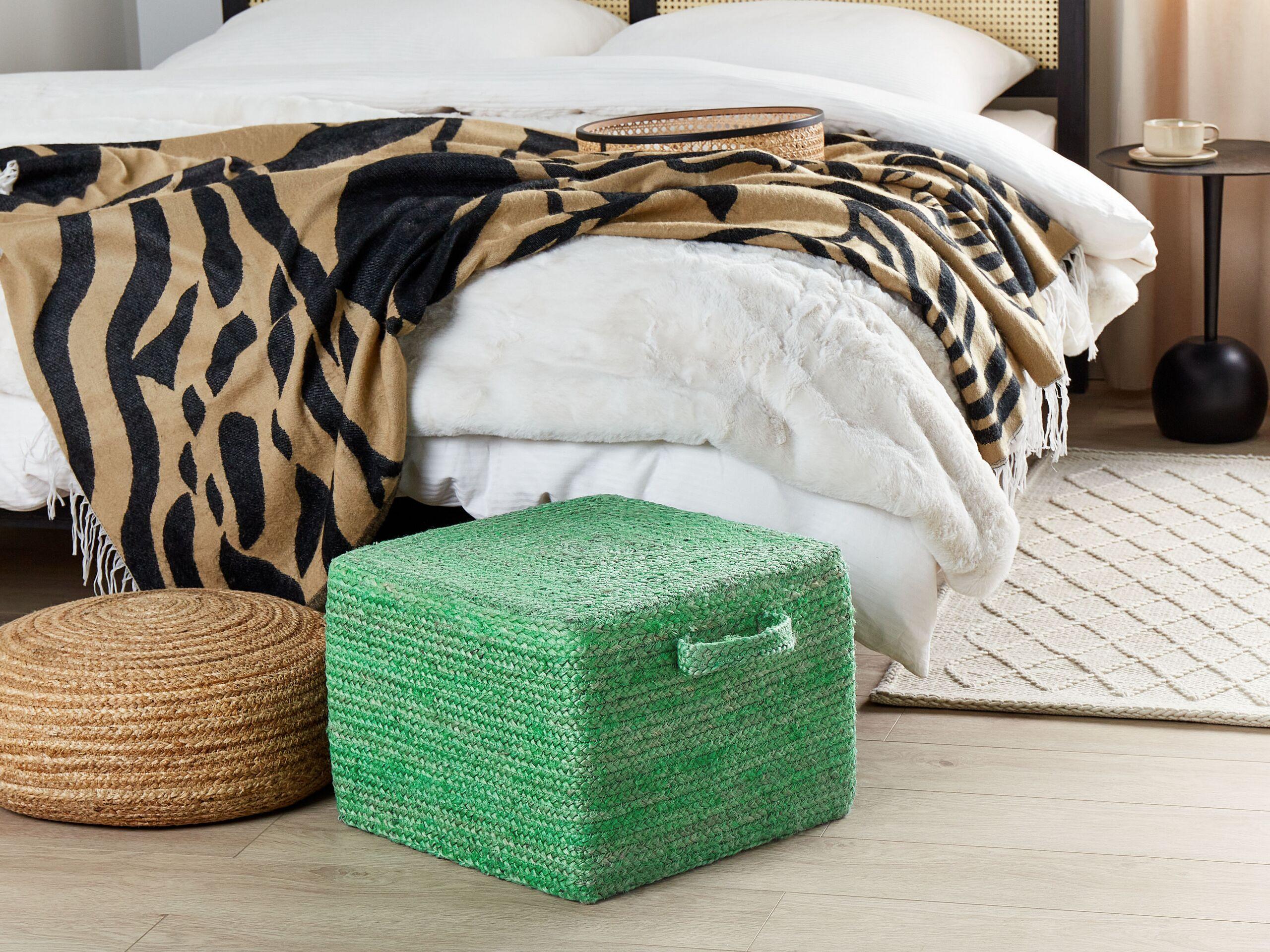 Beliani Pouf aus Jute Boho DHADAR  