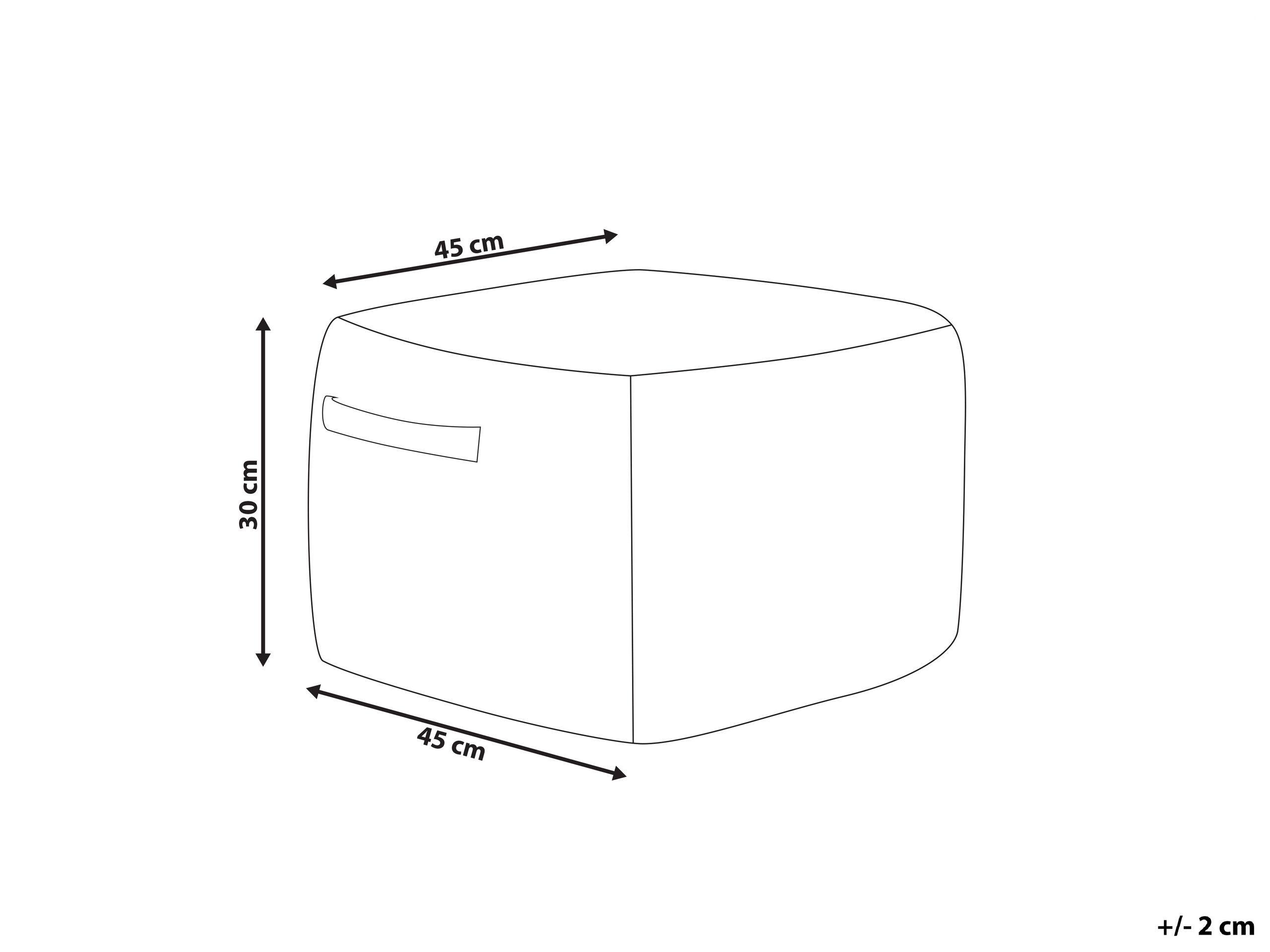 Beliani Pouf aus Jute Boho DHADAR  