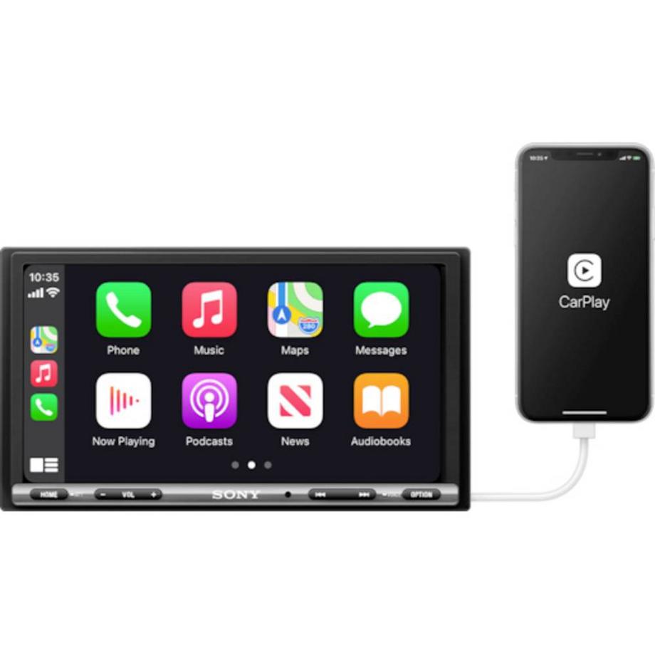 SONY  Autoradio mit 17.78 cm (7″) Display CarPlayAndroidAutoWebLink 2.0, DAB+ Tuner, DAB+ Antenne 