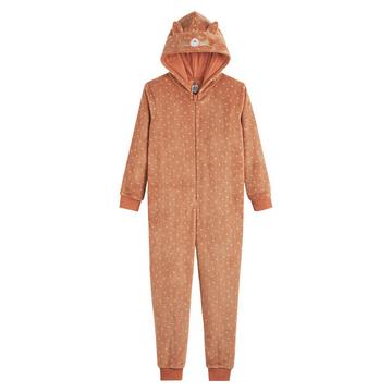 Kapuzen-Overall  Roter Panda  aus Fleece