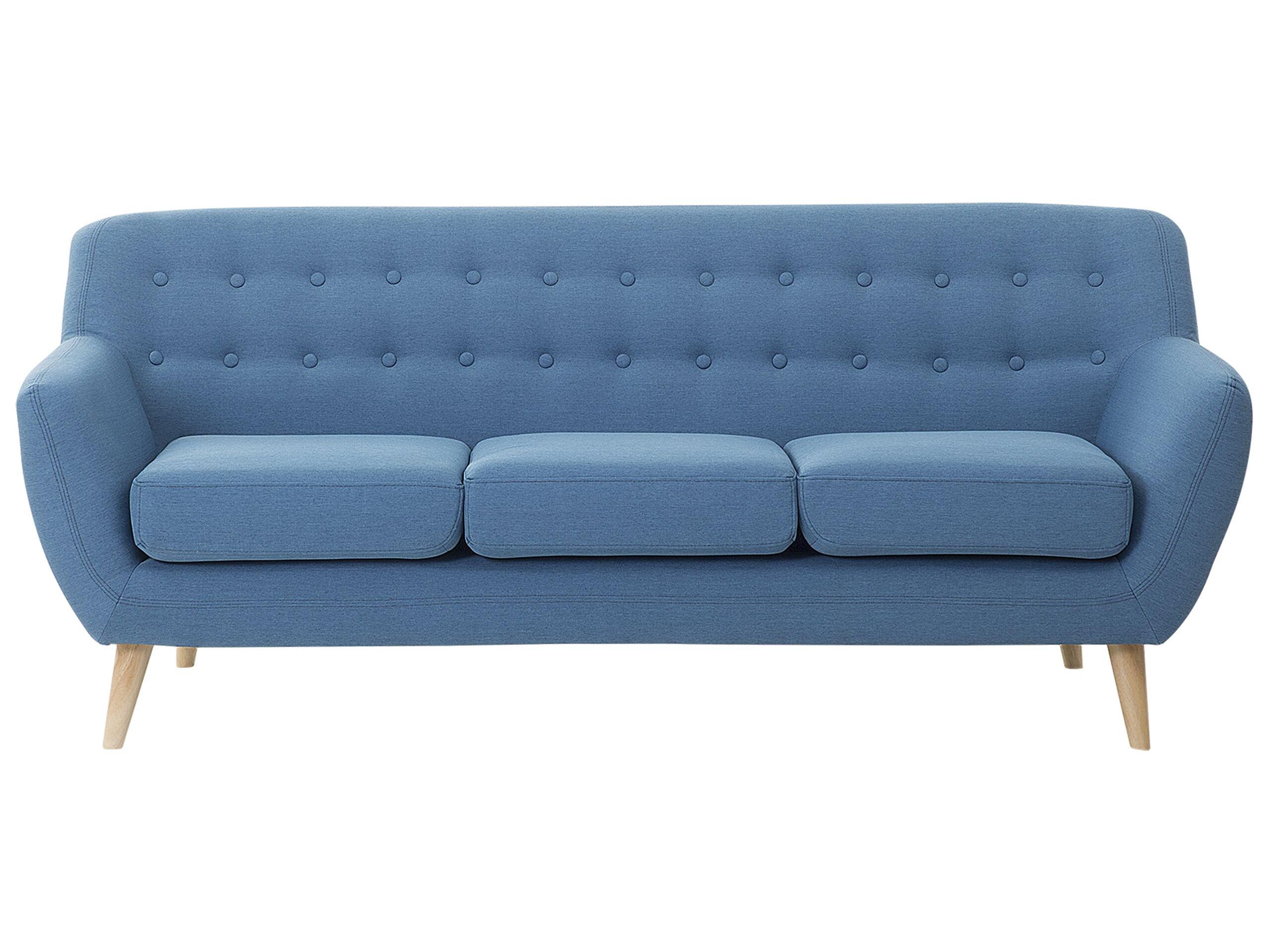 Beliani 3 Sitzer Sofa aus Polyester Retro MOTALA  