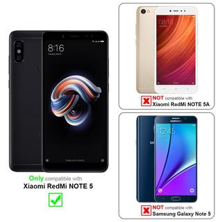 Cadorabo  Hülle für Xiaomi RedMi NOTE 5 Standfunktion, Kartenfach 