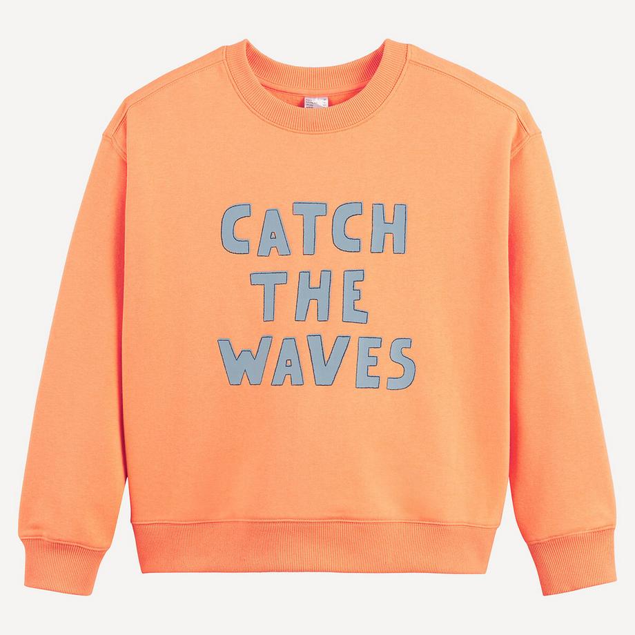 La Redoute Collections  Oversize-Rundhals-Sweatshirt aus Molton 