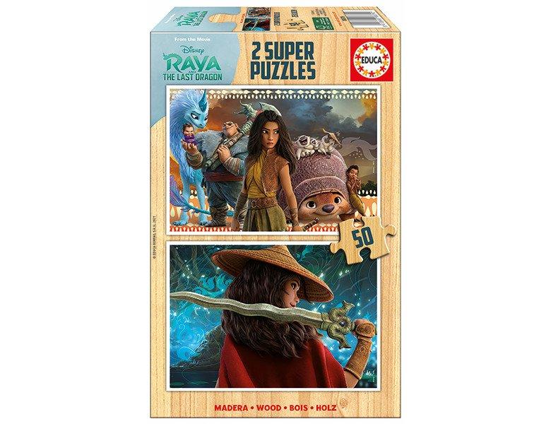 Educa  Puzzle Raya und Drache (2x50) 